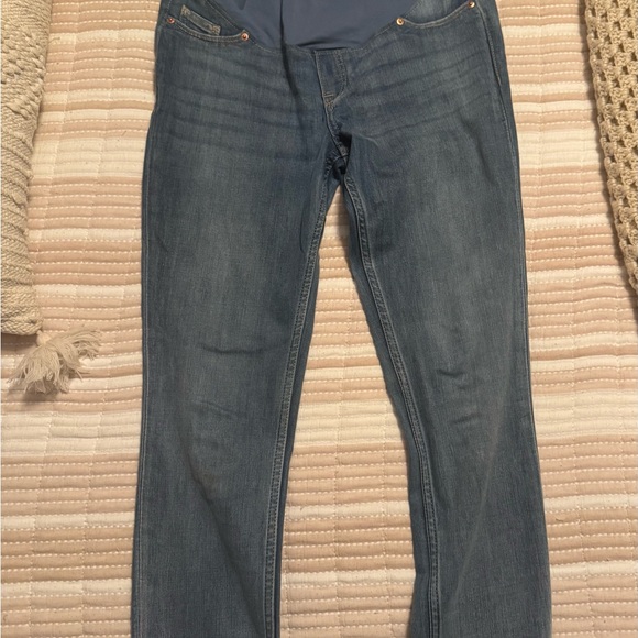 Maternity H&M Women's Straight Leg Jeans in Blue - Picture 1 of 3